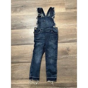 Art Class jean overalls with ruffles 3T